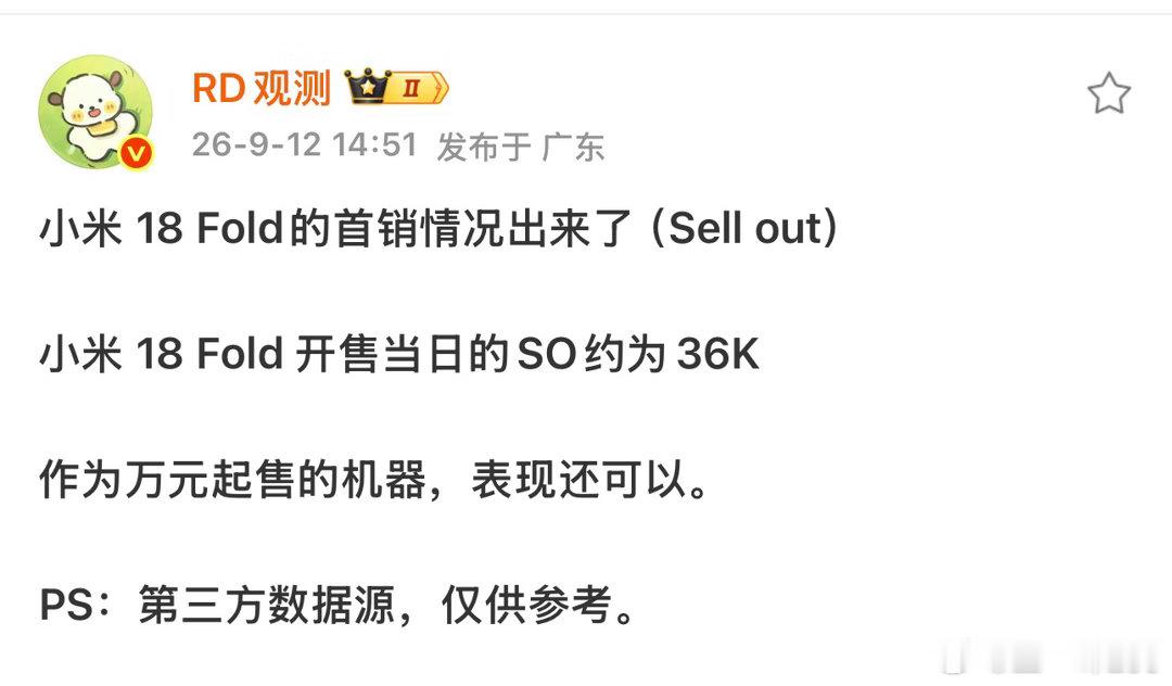 小米18Fold激活量小米18fold首销3.6万台怪不得许总说卖爆了现在小米店