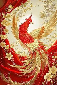 上联：祥龙翘首吉祥到，请对下联金凤吟唱福运来