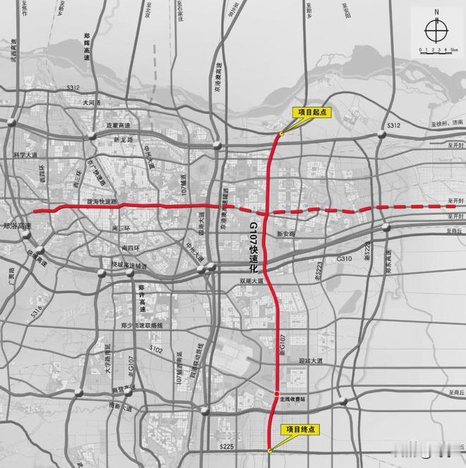 郑州这条快速路终于有了进展！
从官方最新回复来看，陇海路东延(东四环至新G107
