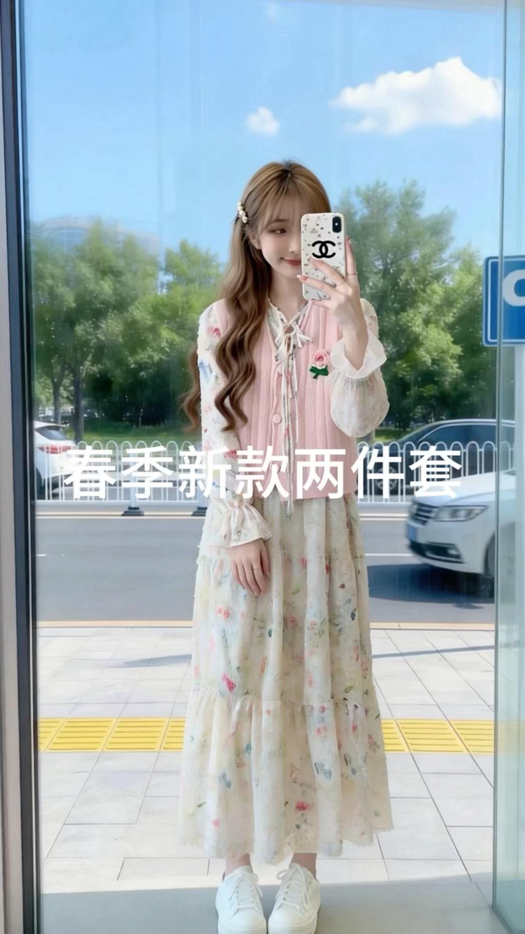 温柔风穿搭 甜妹 开春搭配 漂亮连衣裙 早出出游穿搭图鉴上线