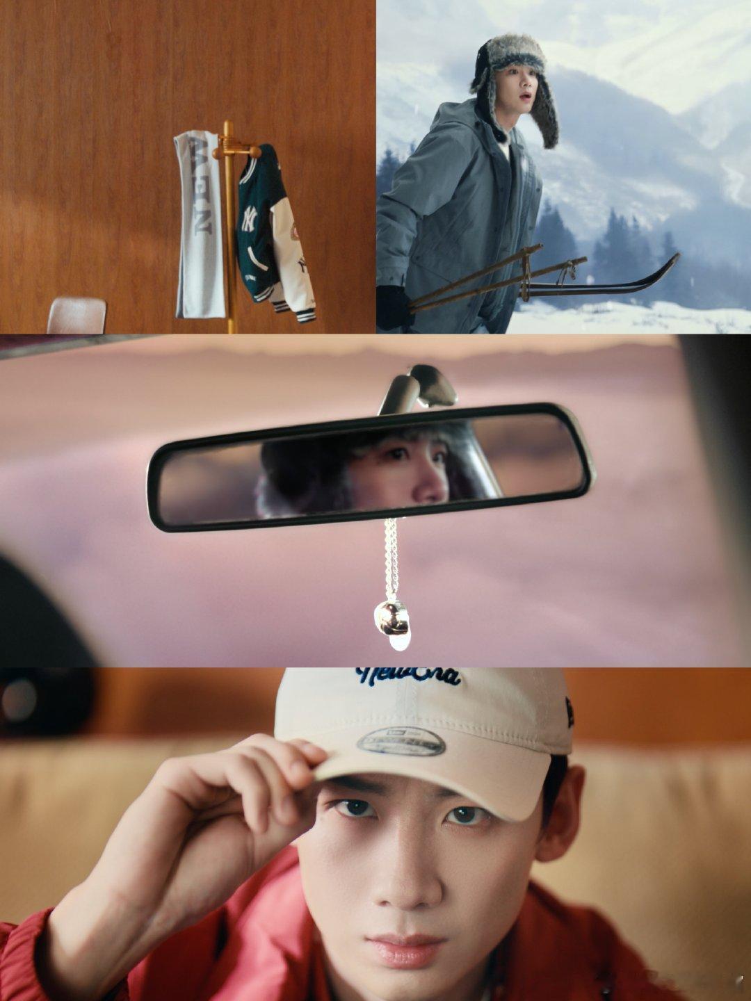 谁允许白敬亭这么会穿 户外滑雪时尚还得看白敬亭！灰蓝色户外套装上身，既适配运动场