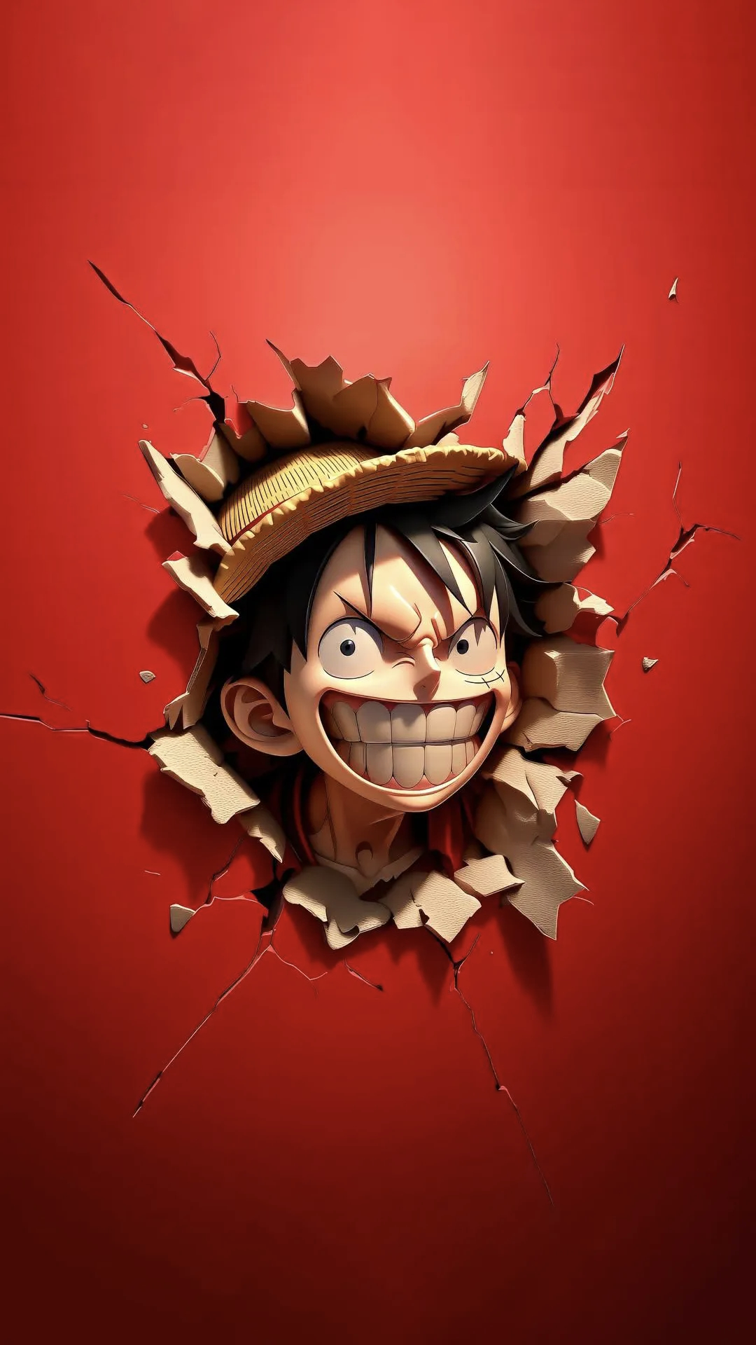 动漫新年迎喜番超话创作官海贼王 极具视觉冲击力的一组海贼王角色破壁而出壁纸，第一