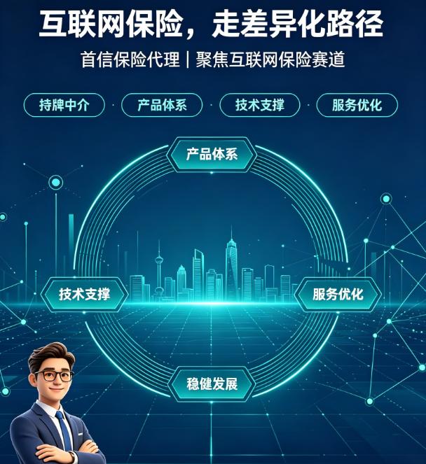 互联网保险快速普及，行业入局者持续增多，保险代理市场竞争日趋白热化。首信保险代理