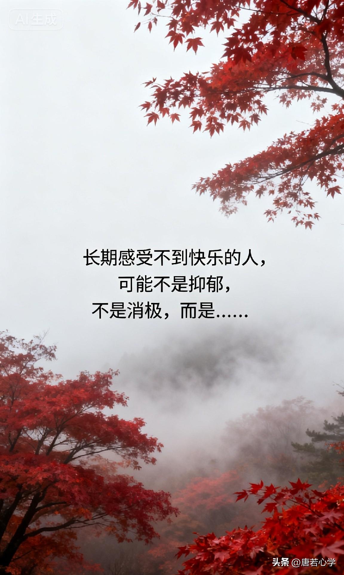 长期感受不到快乐的人，可能不是抑郁，不是消极，而是……

你一定见过这样的人，或
