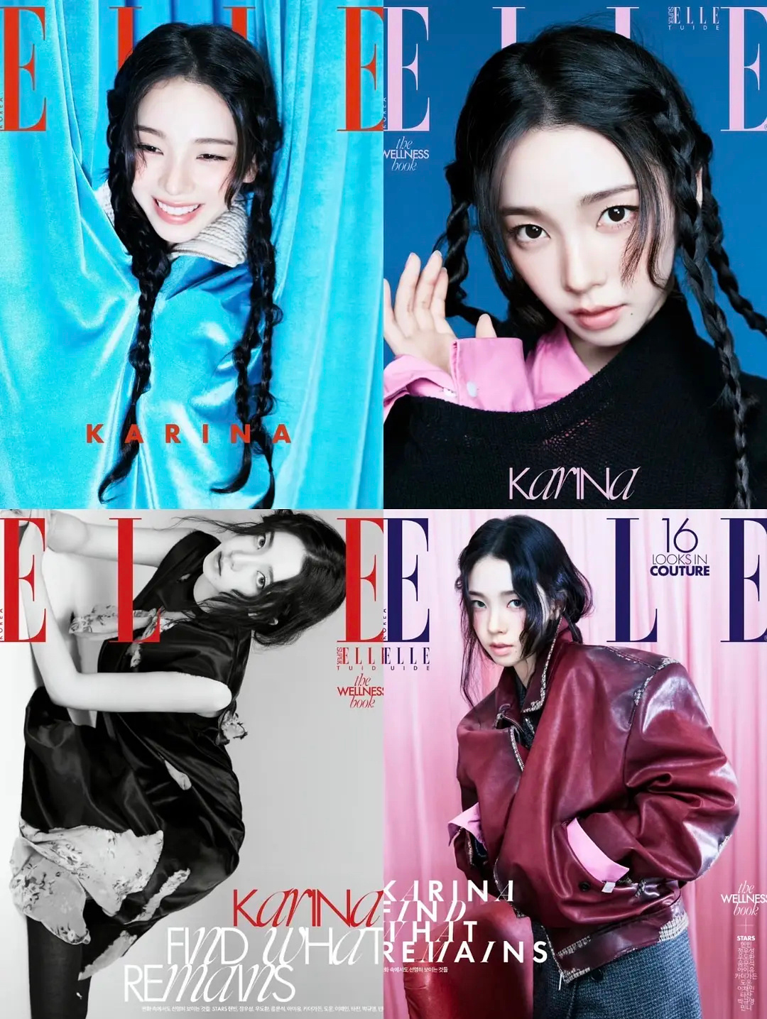 韩国时尚杂志金九人物 ELLEKorea：柳智敏 WKorea：Jisoo金智秀