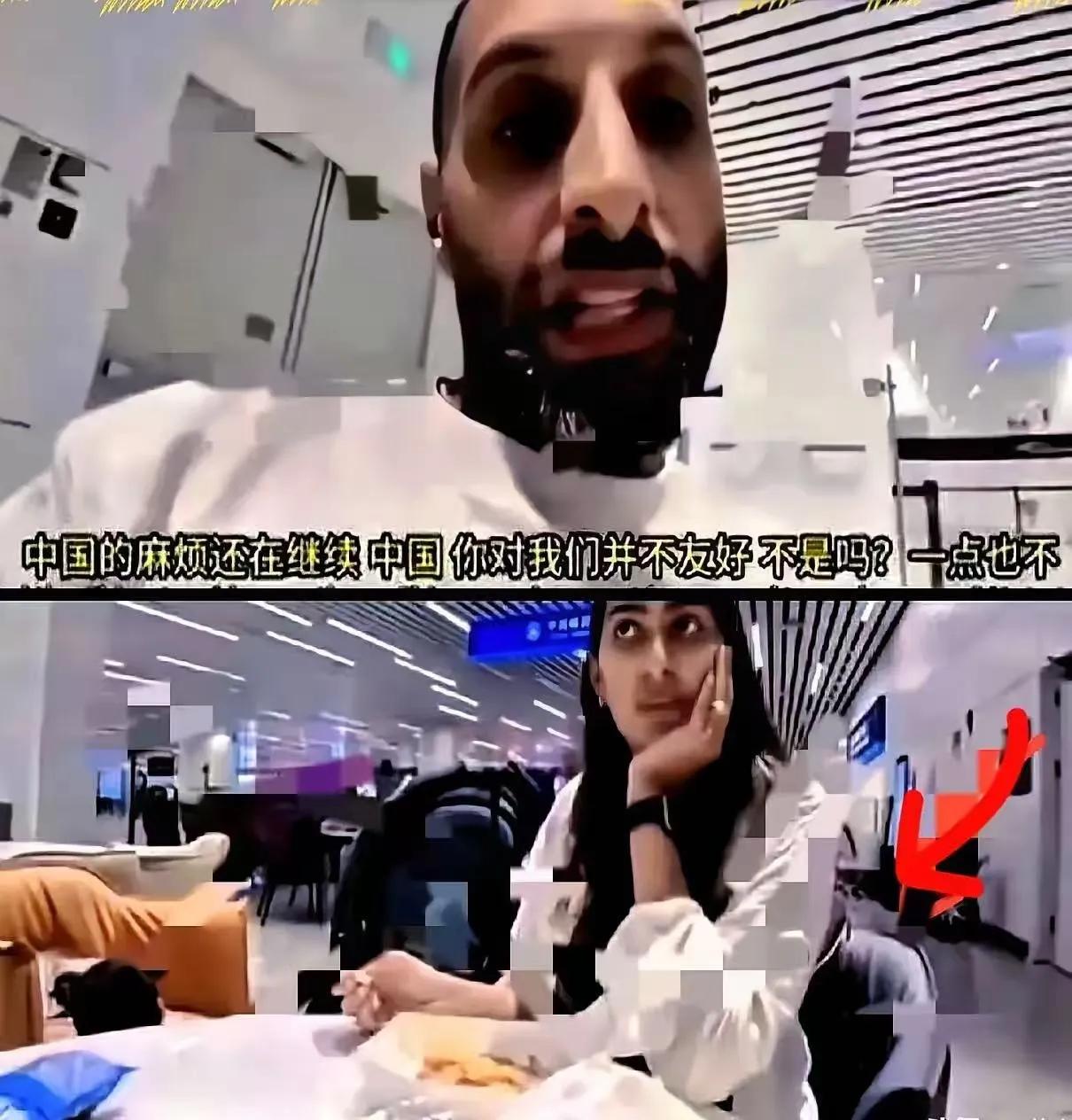 上个月才因签证过期滞留被咱遣返的印度网红，这周居然拖家带口又堵到广州白云机场了，