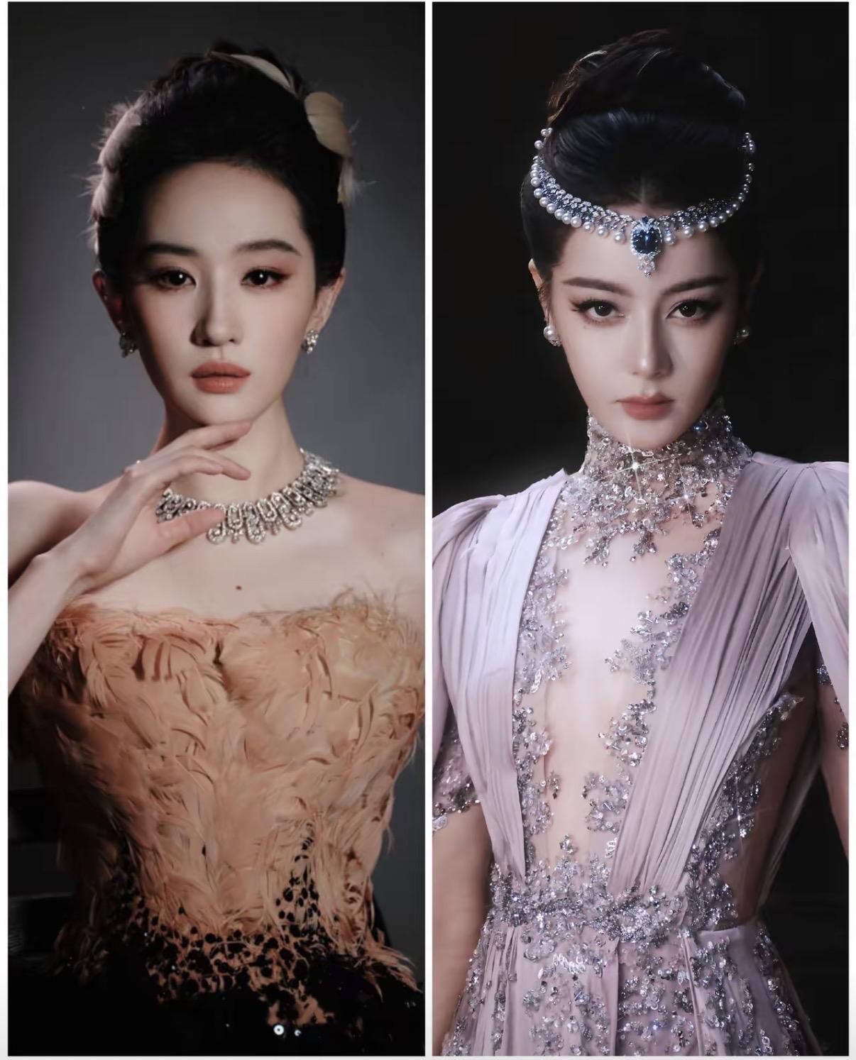 迪丽热巴这次的vogue造型一出来，

我就知道刘亦菲这下真的悬了，

不是说她