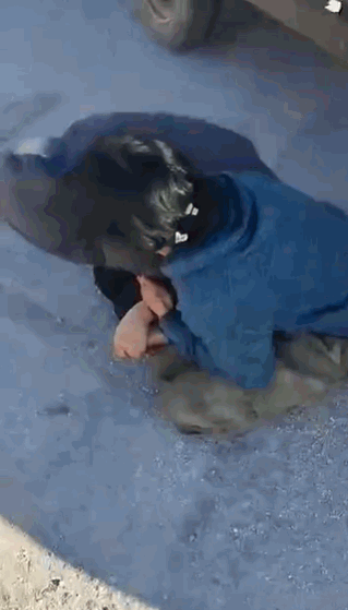 日前在阿勒颇西北部地区前线，库尔德武装的几名女兵被土耳其仆从军俘虏。目前库尔德人