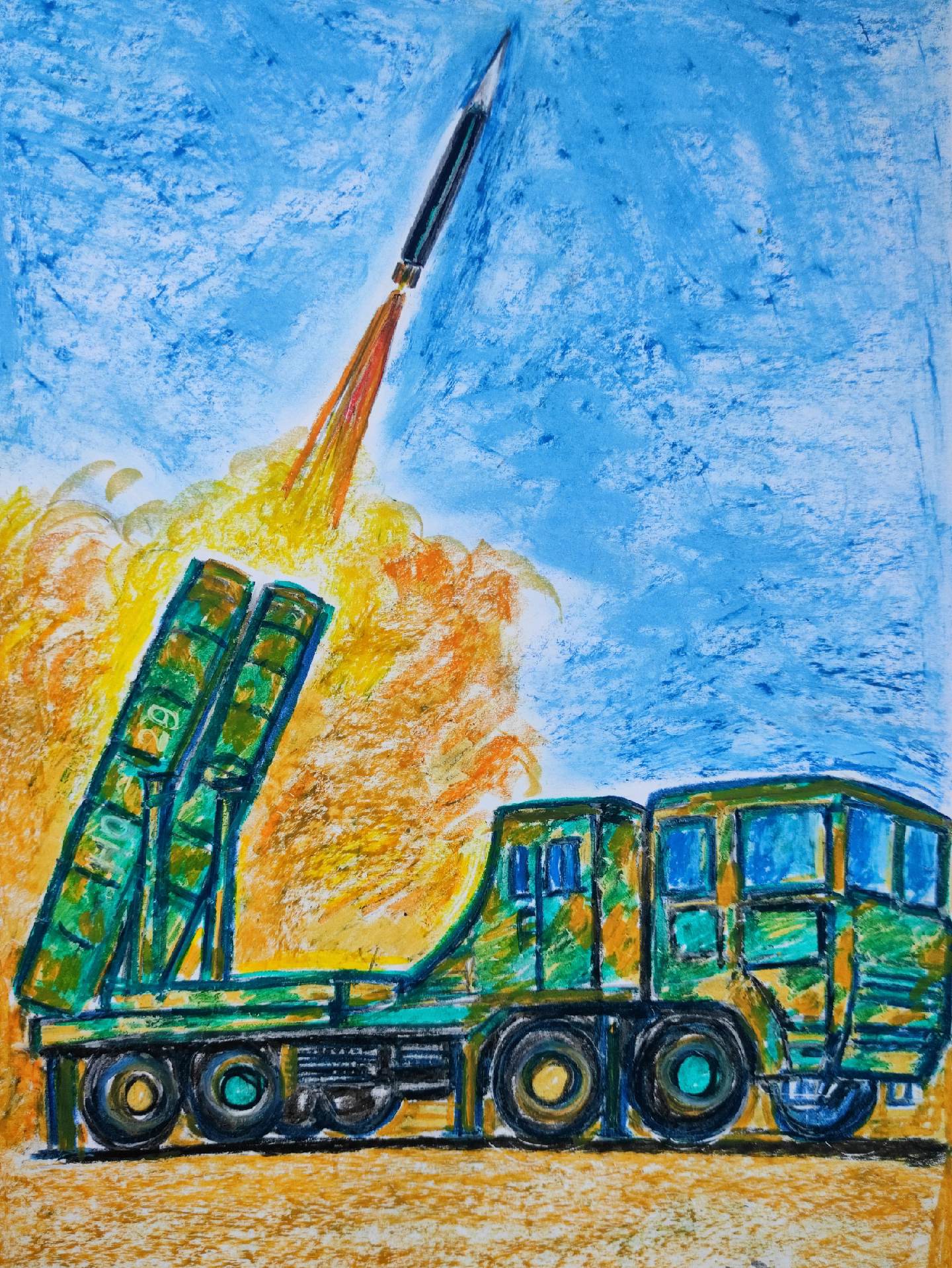 红旗29高空防空反导拦截导弹。