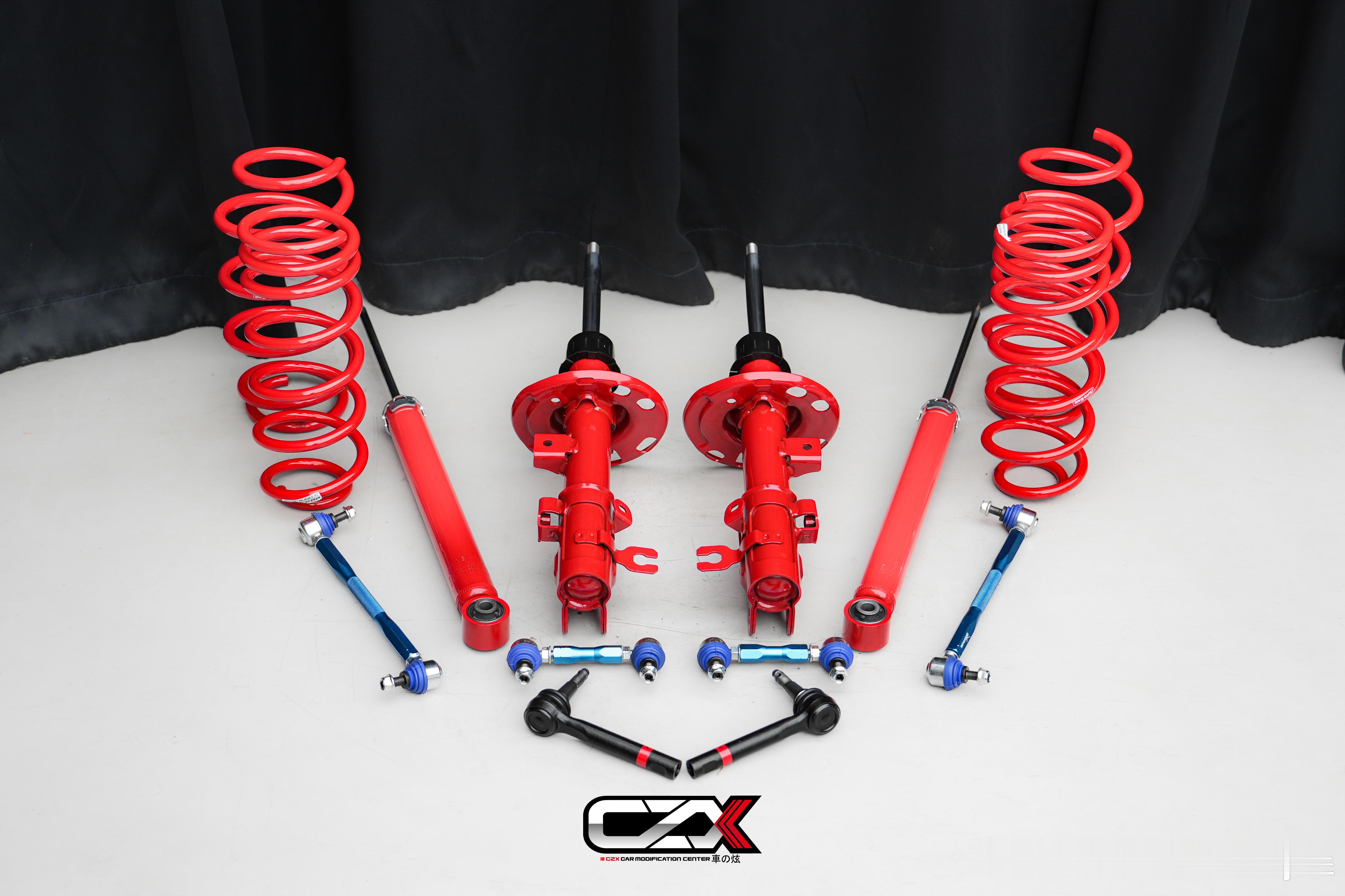 马自达CX-5改件 AUTOEXE避震/短弹簧/加高球头与HARDRACE可调平