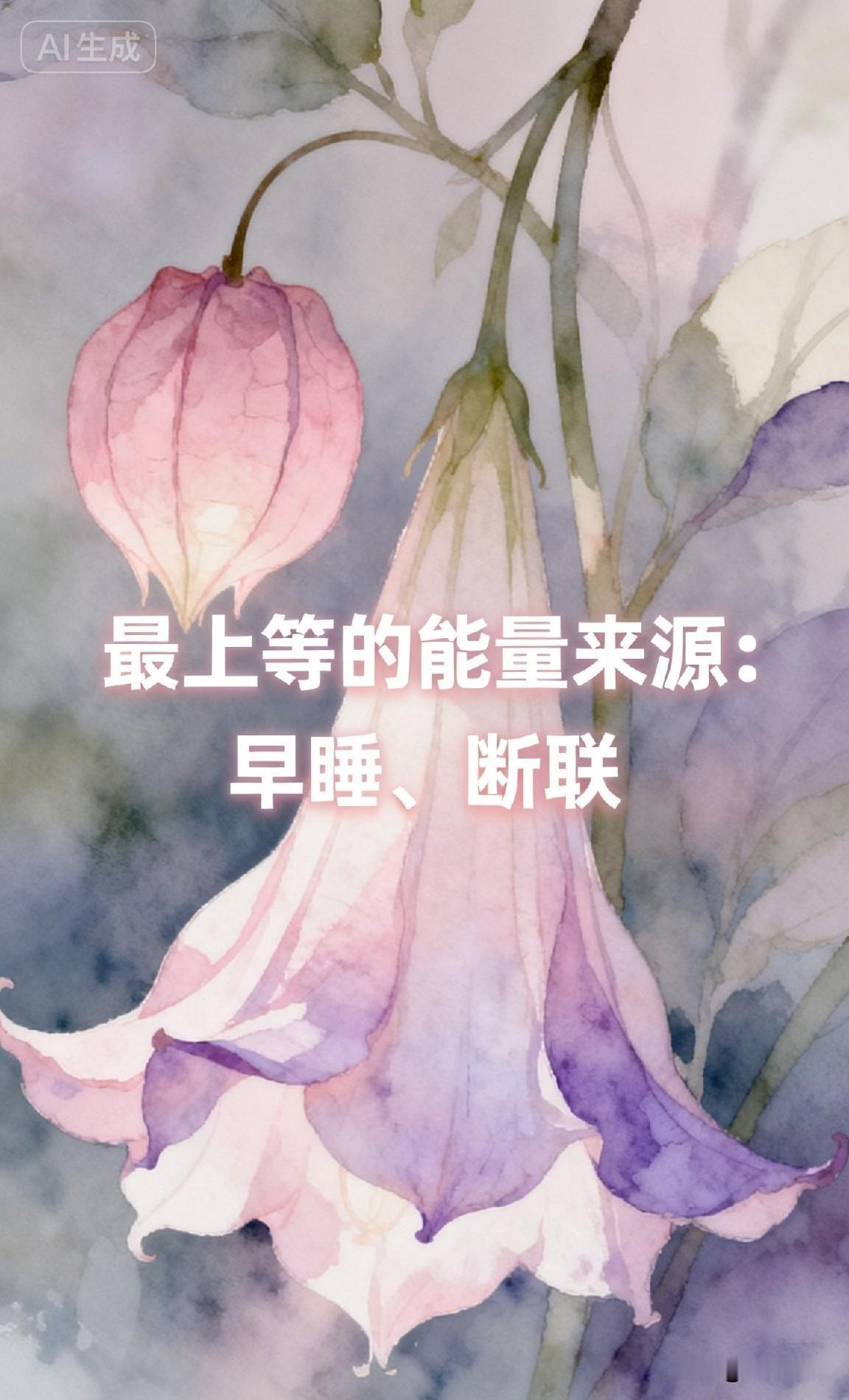 最上等的能量来源：早睡、断联

《黄帝内经》有言：“起居有常，不妄作劳。”
很多
