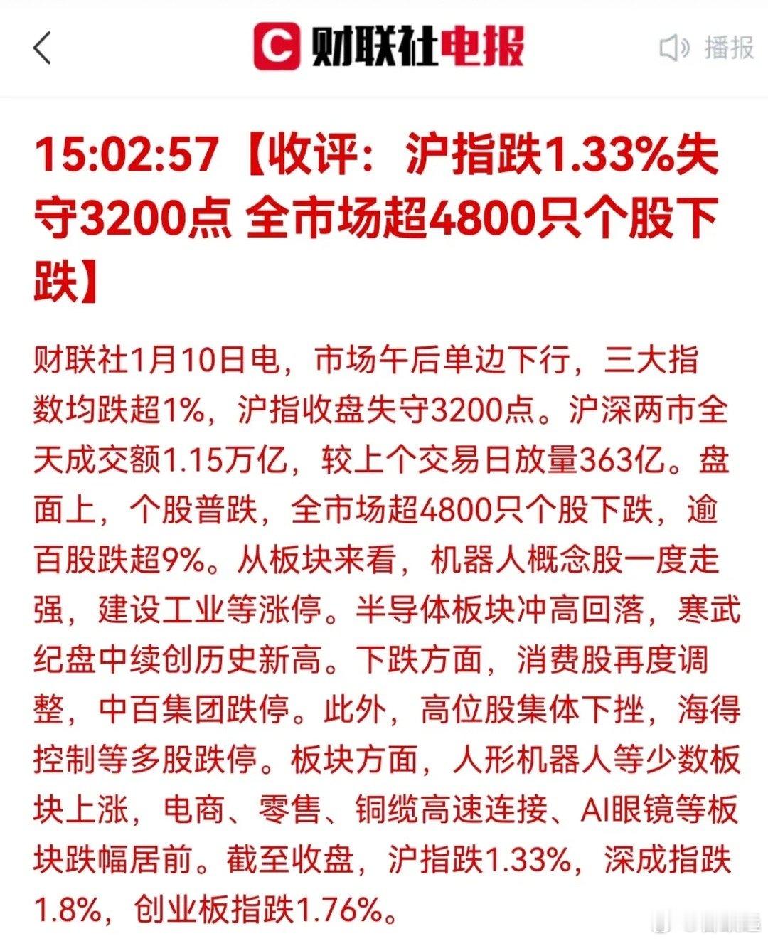 沪指创近3个月以来新低 盘后A股迎来利好，财政部给市场吃下定心丸：财政有充足的政