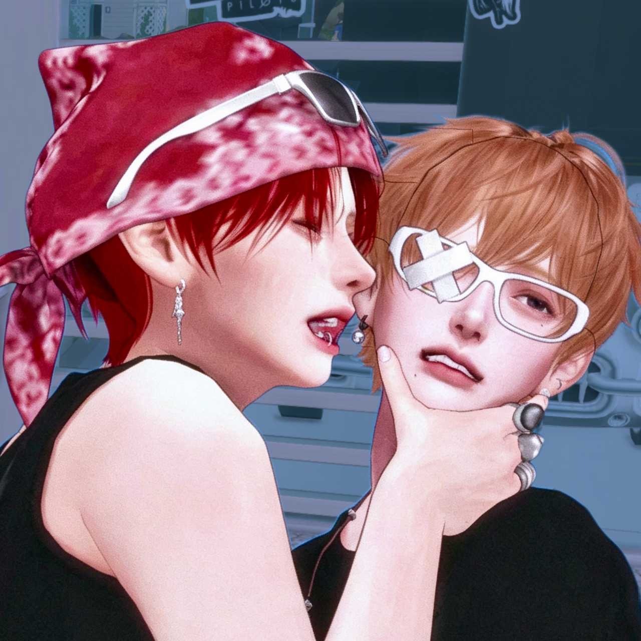 【我敲】感受山山灵灵💕 os：好想让大家都去玩模拟门生啊… 