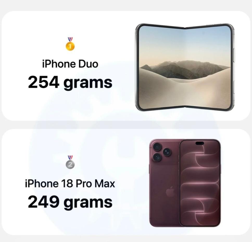 Duo当哑铃练二头肌啊

iPhone Duo官方标重254g，这还是裸机已经超