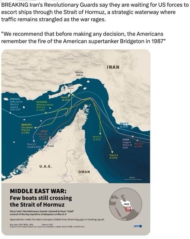 特朗普前两天曾高调宣布要为油轮护航穿越霍尔姆斯海峡, 不到一天就低调改口要先削弱