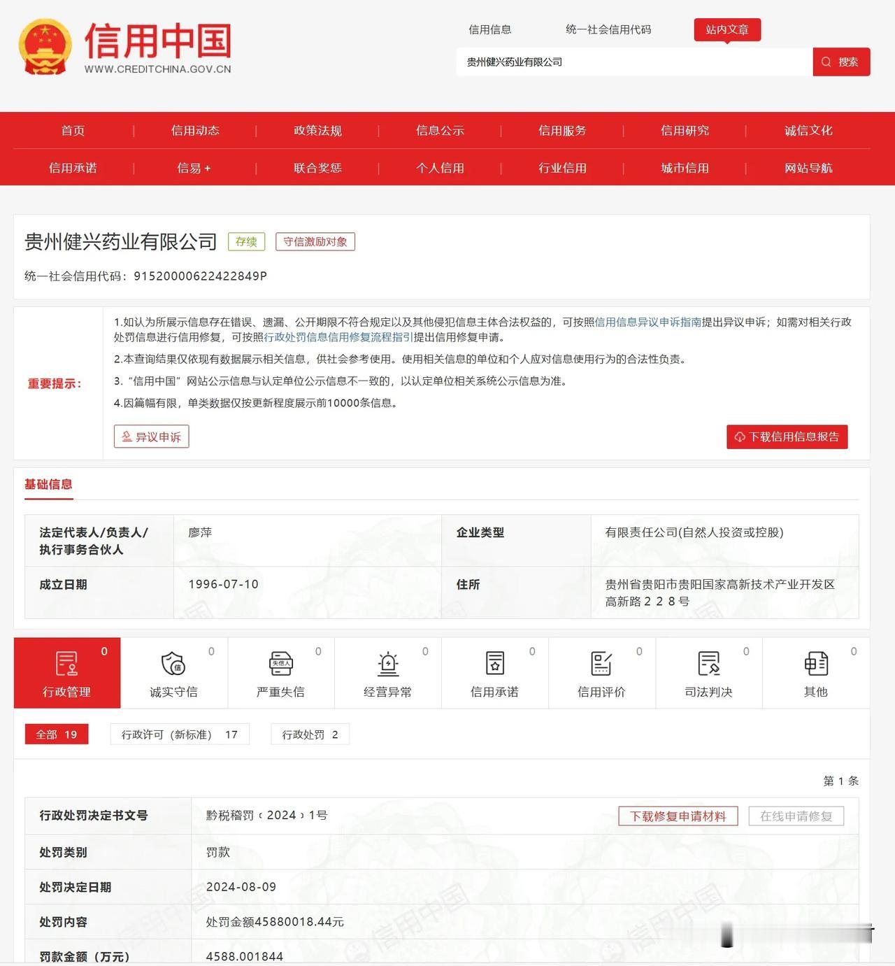 【注意】8年 ，税务局稽查，虚开中药材43亿，罚款4588万元！

近日，信用中
