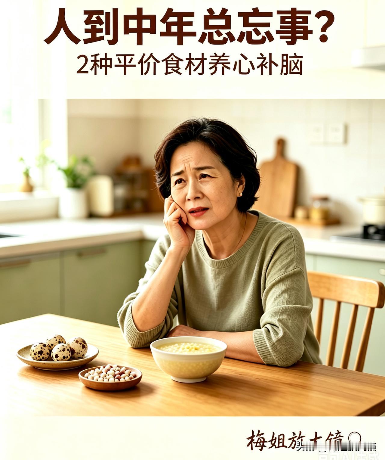 人到中年总忘事？买菜忘清单、转头忘话，2种平价食材养心补脑，七月吃刚刚好
 
 