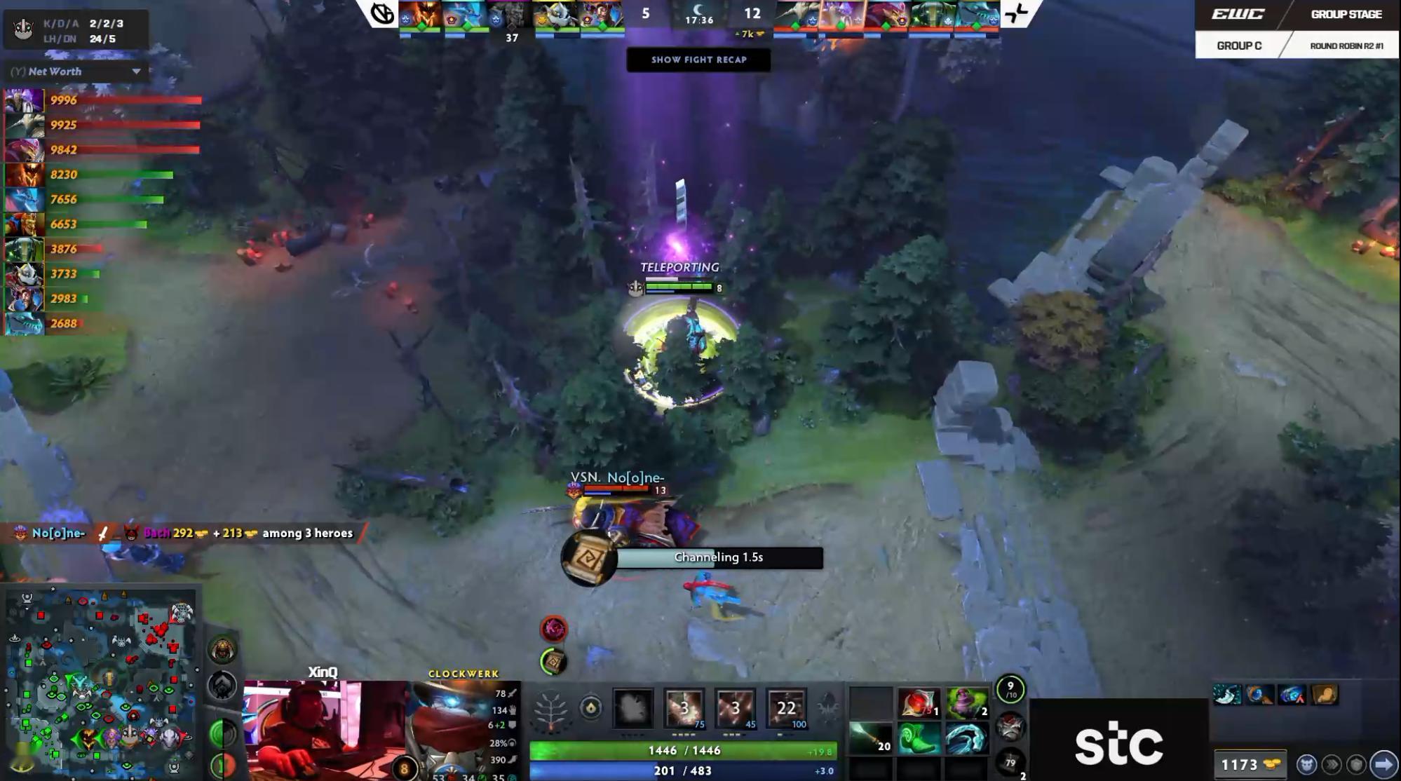 DOTA2 2026 EWC电竞世俱杯小组赛VG对阵PV战队BO2第一局，经过3