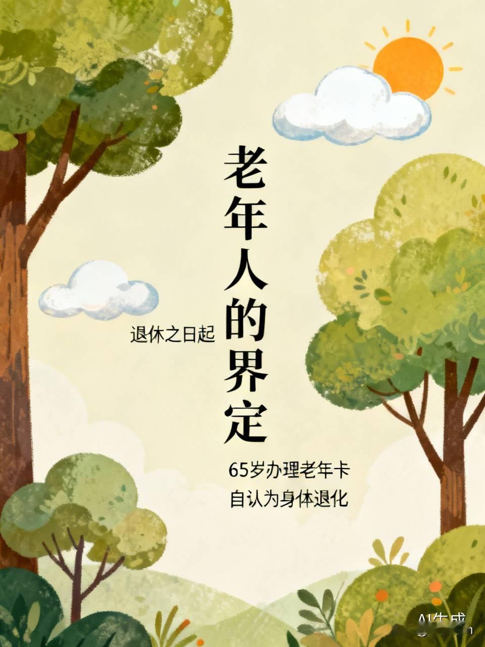 多大年纪才算老年人呢？
老年人的界定：
一、从退休之日起算作老年人。
二、年满6