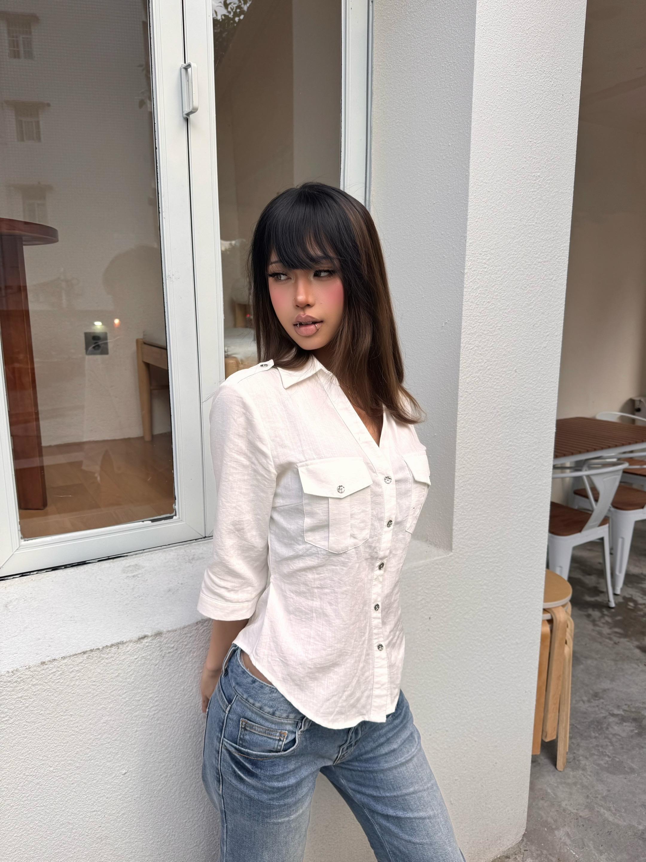 白衬衫女