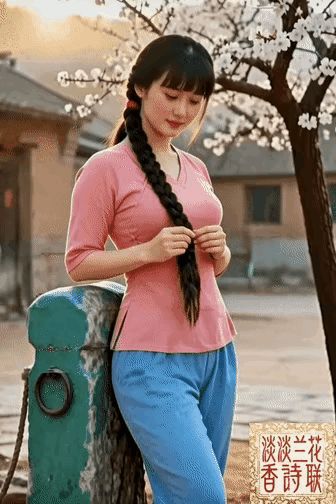 昔年小芳辫发长，
满树繁花傍土墙。
往日倾心无俗念，
今朝都在谈车房。