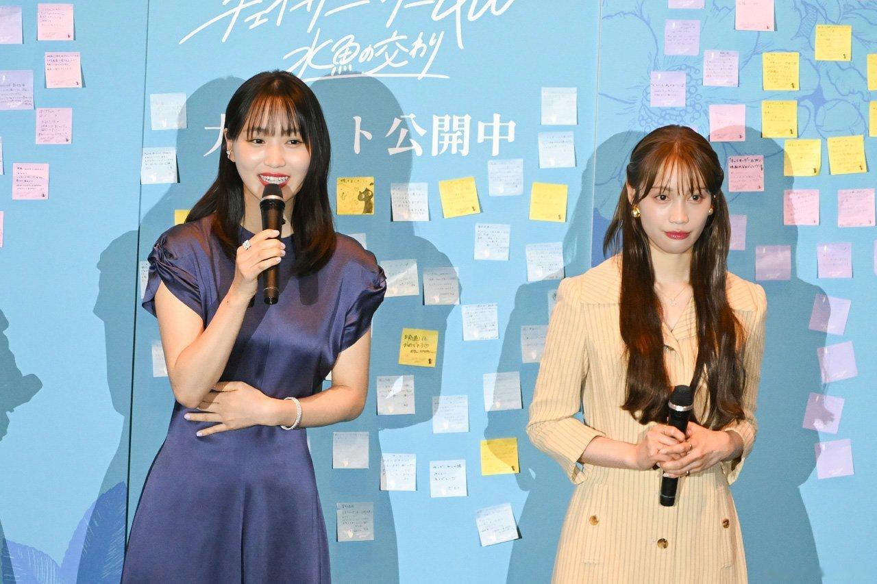 日娱新闻菅井友香  演员菅井友香、中村百合香等人于5月15日在东京都内出席了电影