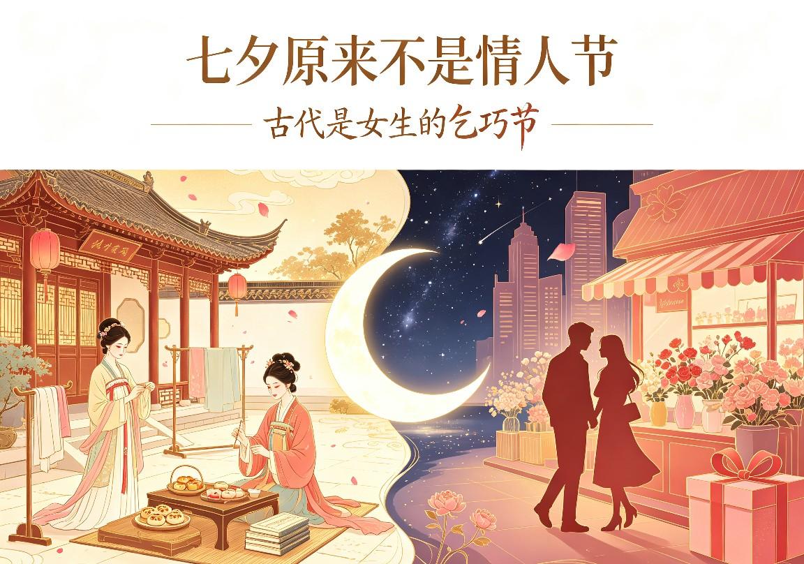七夕原来不是情人节？最早古人根本不凑这天约会，还是女生的技能比拼日！
 
今天农