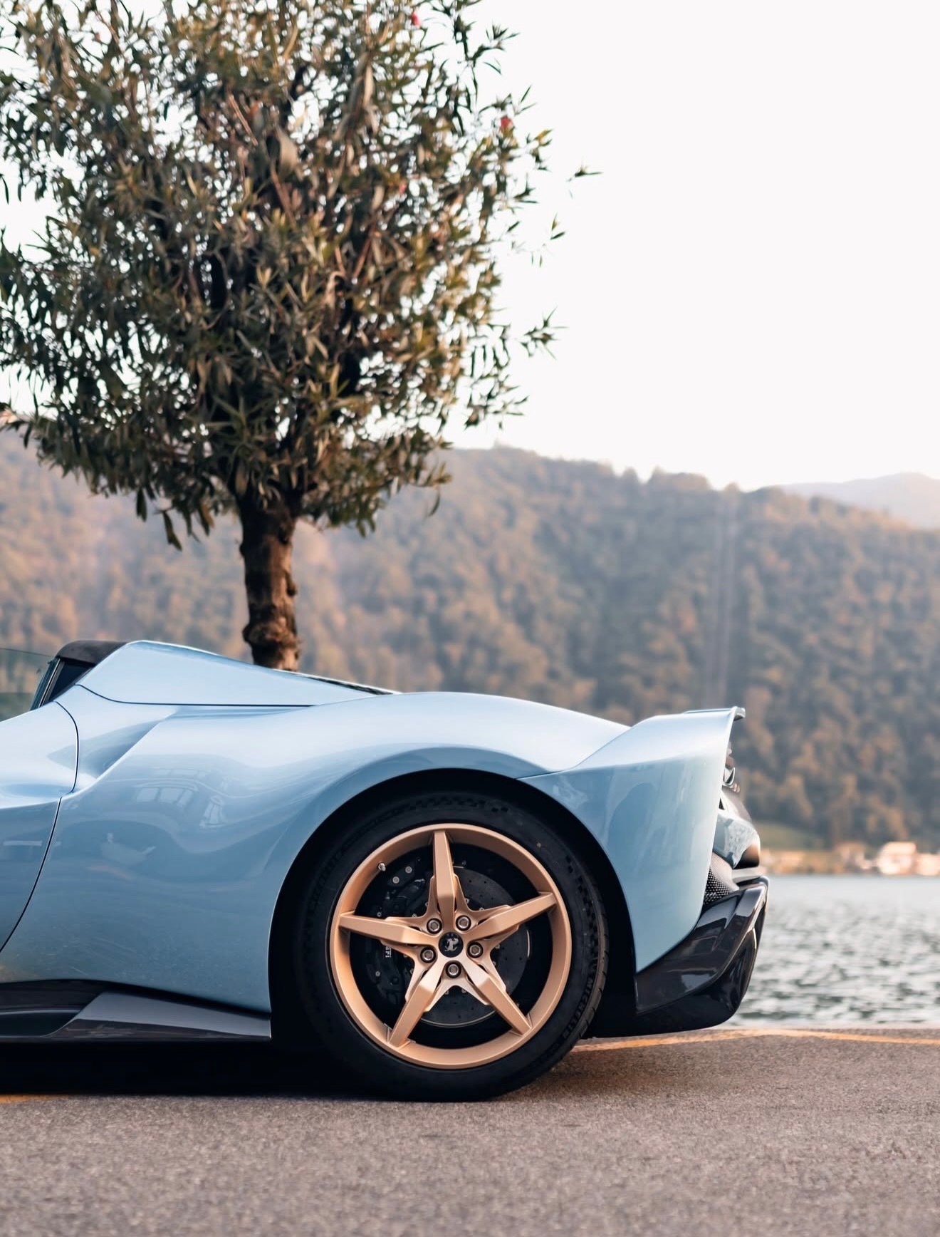 卢加诺 296 Speciale Aperta 油漆：Azzurro Calif