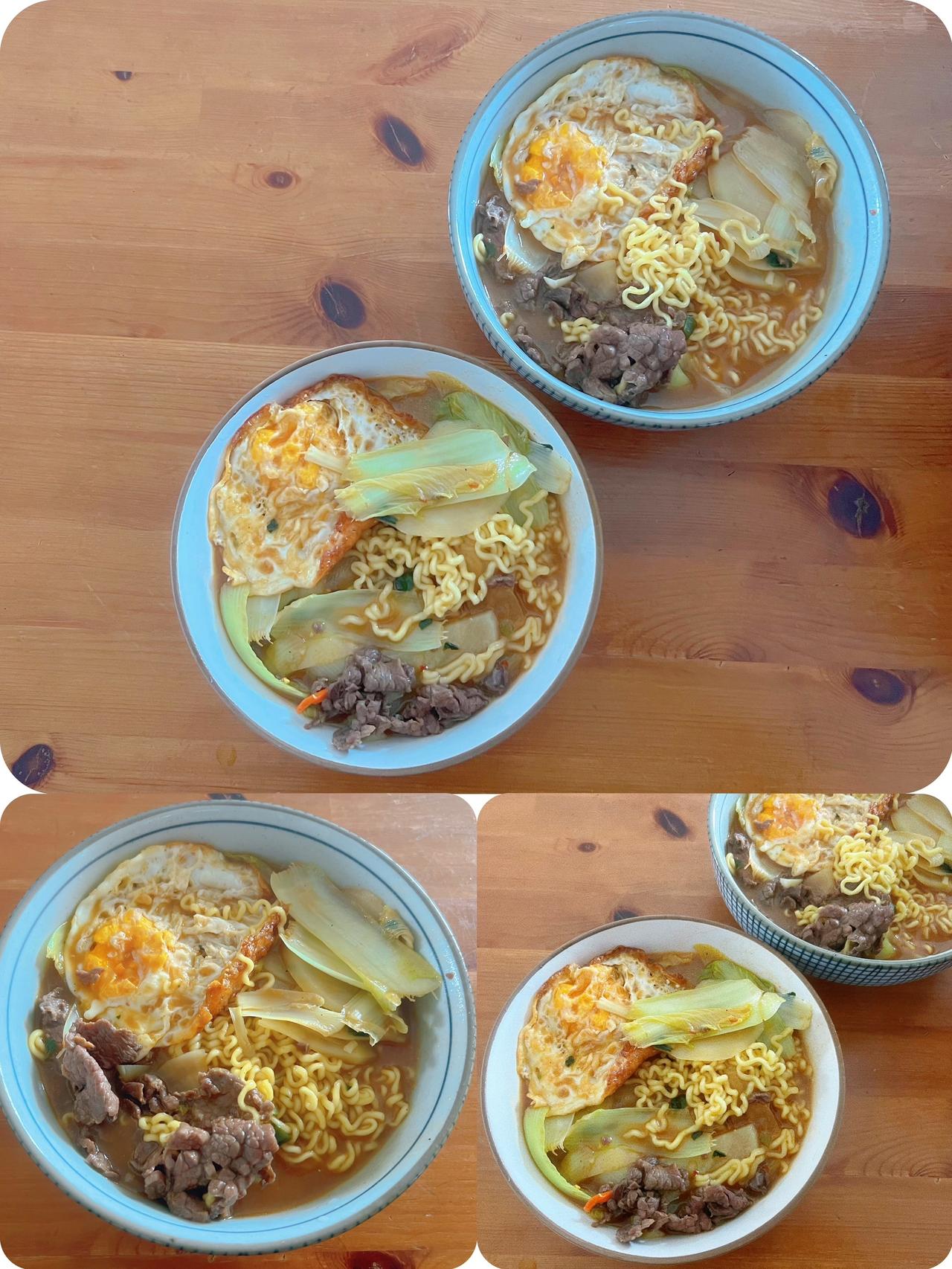 夏日快手韩国牛肉拉面 🍜
夏天不想在厨房待太久？这道面15分钟搞定！
牛肉半斤