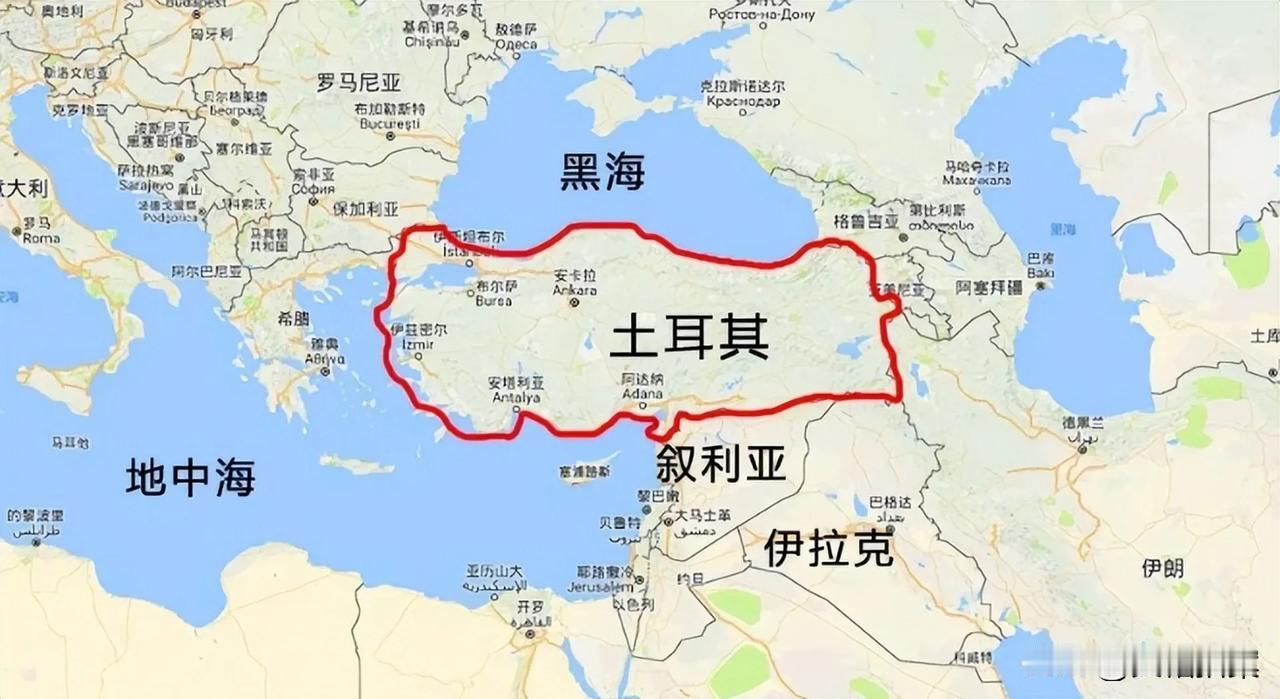 土耳其三面临海，但是海岸线长度却只有7200公里，而它隔壁的希腊海岸线长度为15