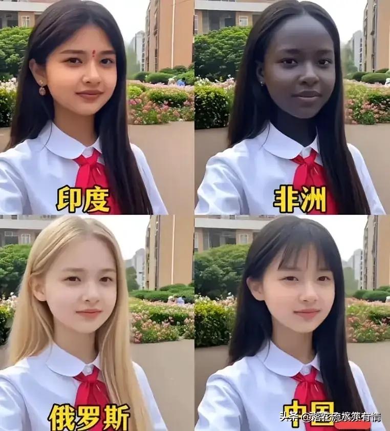 外国人再美，我还是喜欢中国人的黄皮肤。黑眼睛