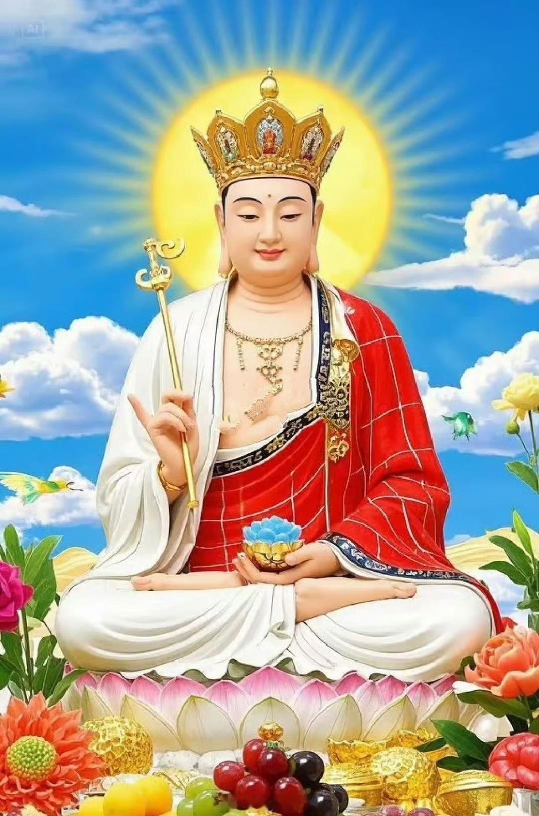虔诚叩拜地藏王菩萨，消灾纳祥，除业增福！事事吉祥如意 ，福寿康宁！菩萨保佑我
