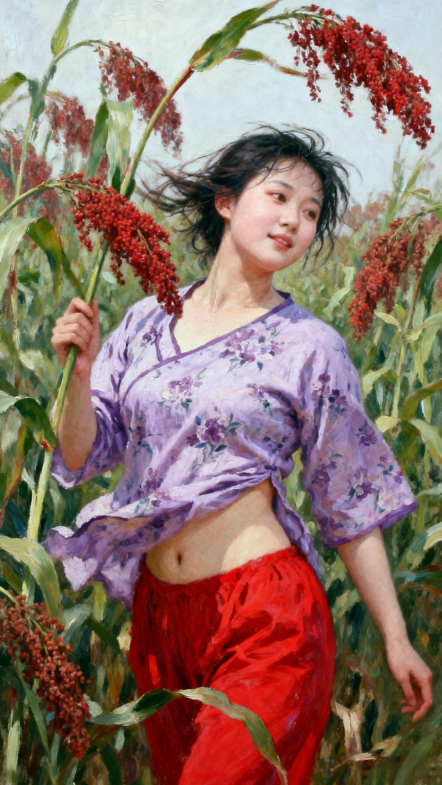 热爱生活 复古穿搭 油画风