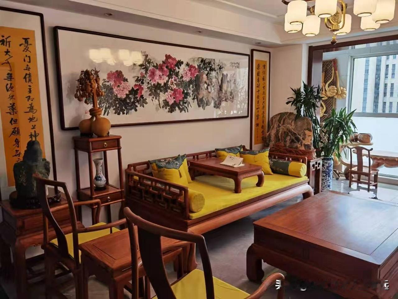 曲尺罗汉床，订单两张

有喜欢这款式的朋友可以一起做了，缅甸花梨木（大果紫檀），