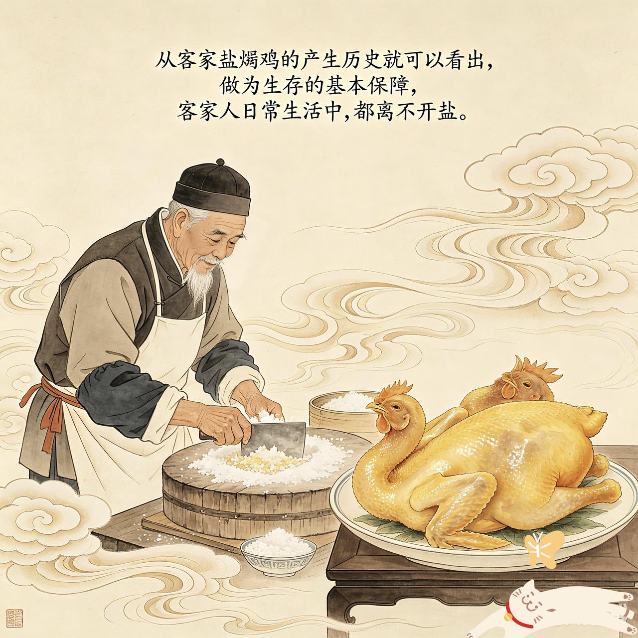 客家人作为中原南迁族群，自古食盐需求量极大。比如腌制咸菜、梅菜、腊肉、抵御岭南湿