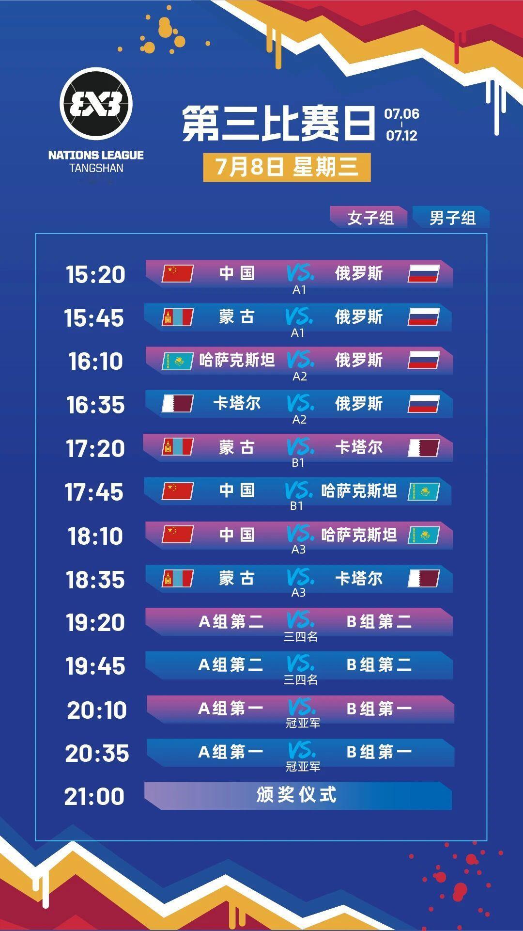【预告】今天下午，2026FIBA3x3 U21国家联赛唐山站将进入第三比赛日的