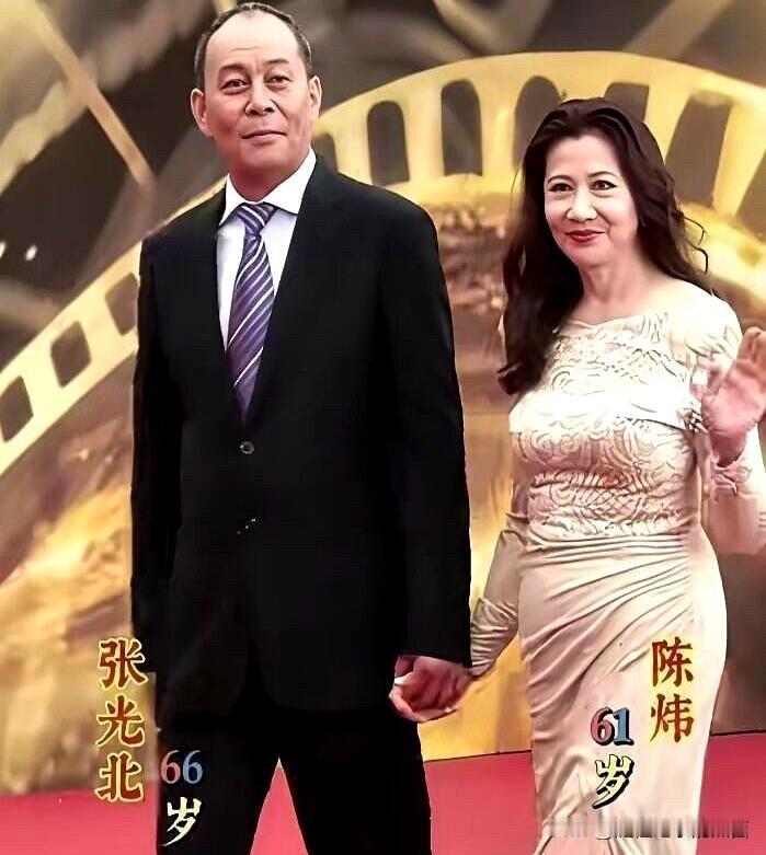 陈炜年轻的时候是大眼睛高鼻梁的美女，现在老了五官没有多大变化，只是多了一点皱纹，