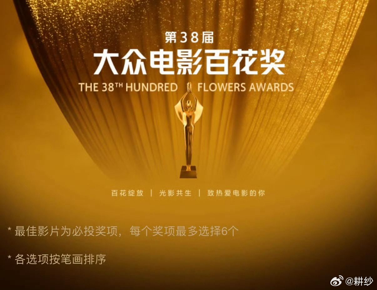 百花奖入围名单第38届大众电影百花奖（2026）初评入围候选大名单，投票截止时间