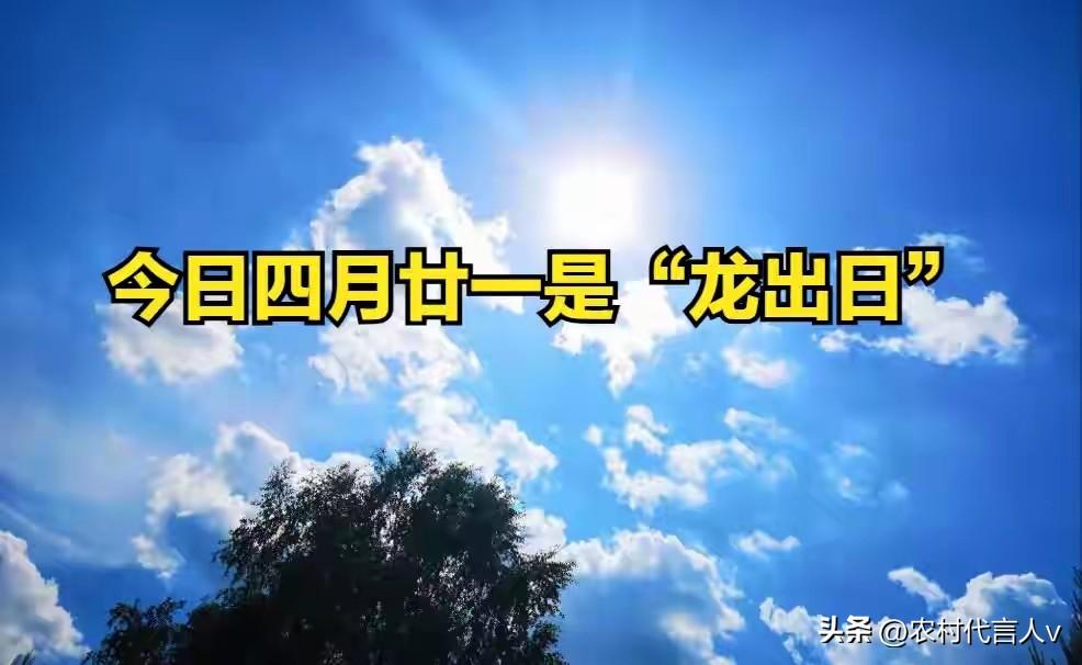 今日四月廿一是“龙出日”，建议大家吃三样，做一事：顺遂平安
 
今天是农历四月廿