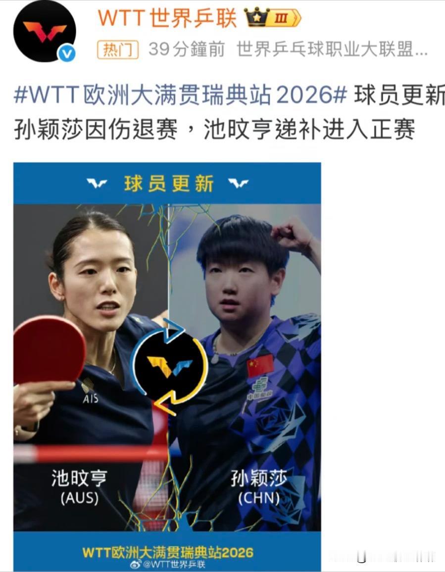 太好了！莎莎退了瑞典大满贯！没有什么比健康更重要！[碰拳]

上半年几乎每一次比