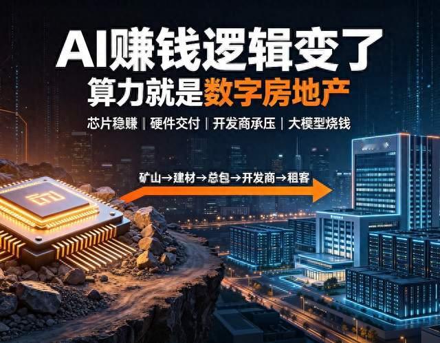 彻底看懂AI算力产业链！对标房地产5层赚钱逻辑，普通人也能秒懂