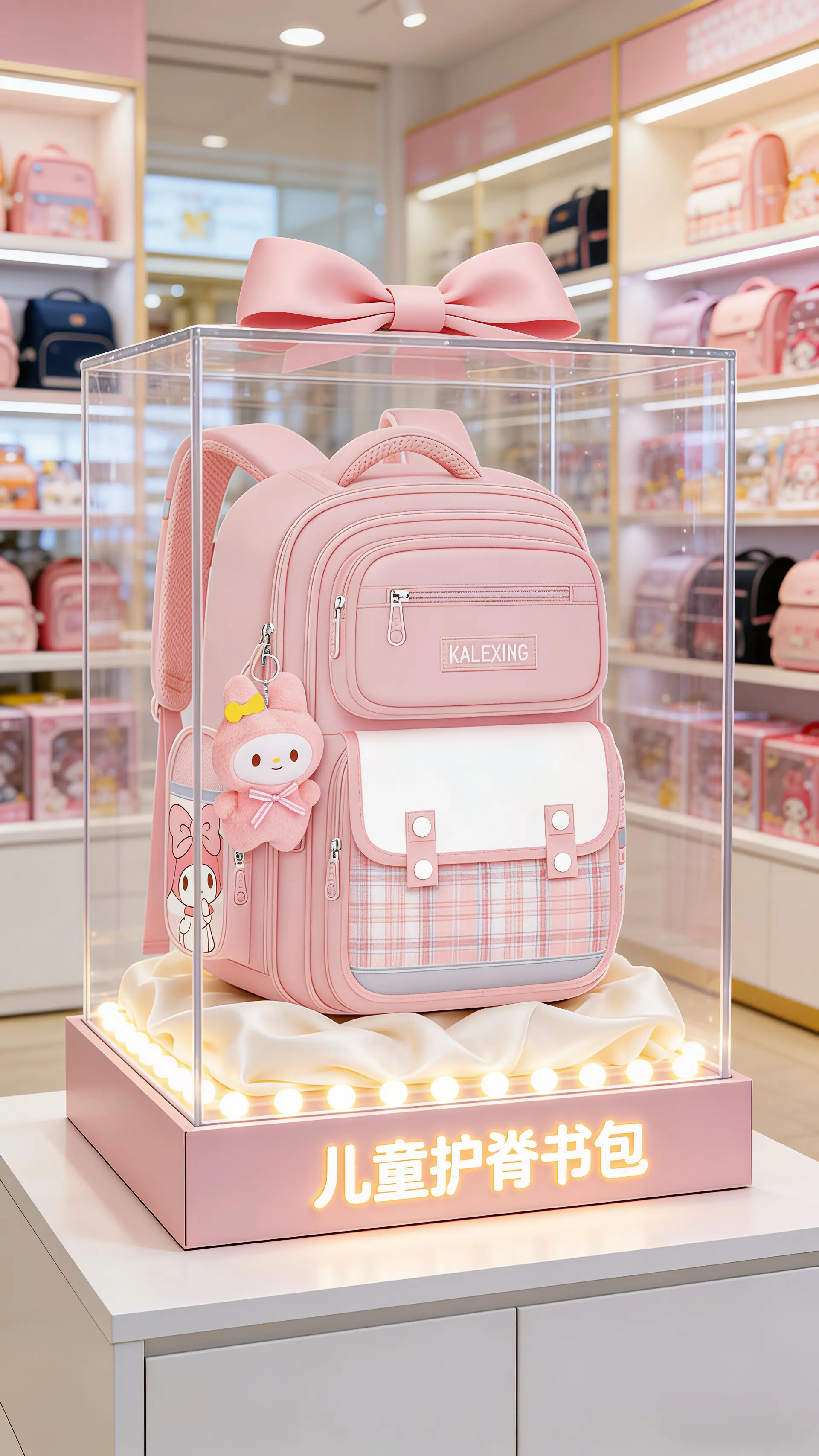 新款小学生书包来啦～容量大还轻便减负~上学背超合适