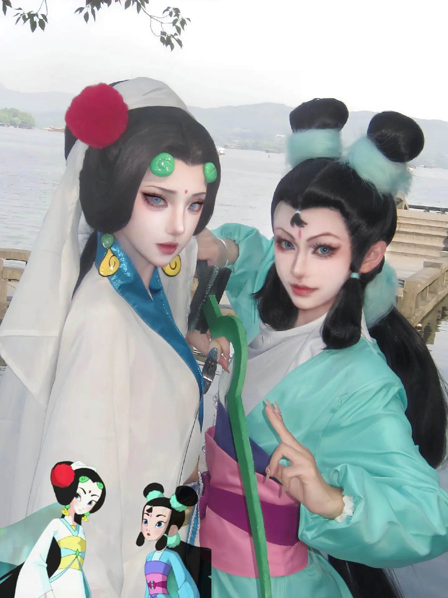 白与青。 摄影  小青