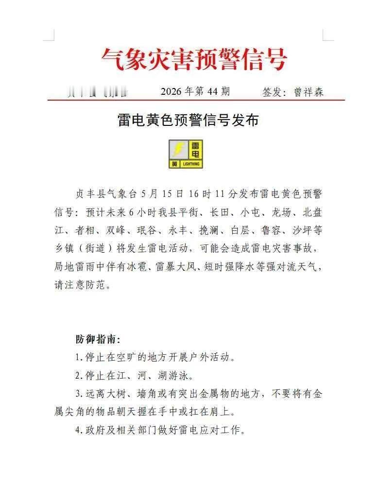 重大气象信息专报 中央氣象署 新闻 热搜最新消息