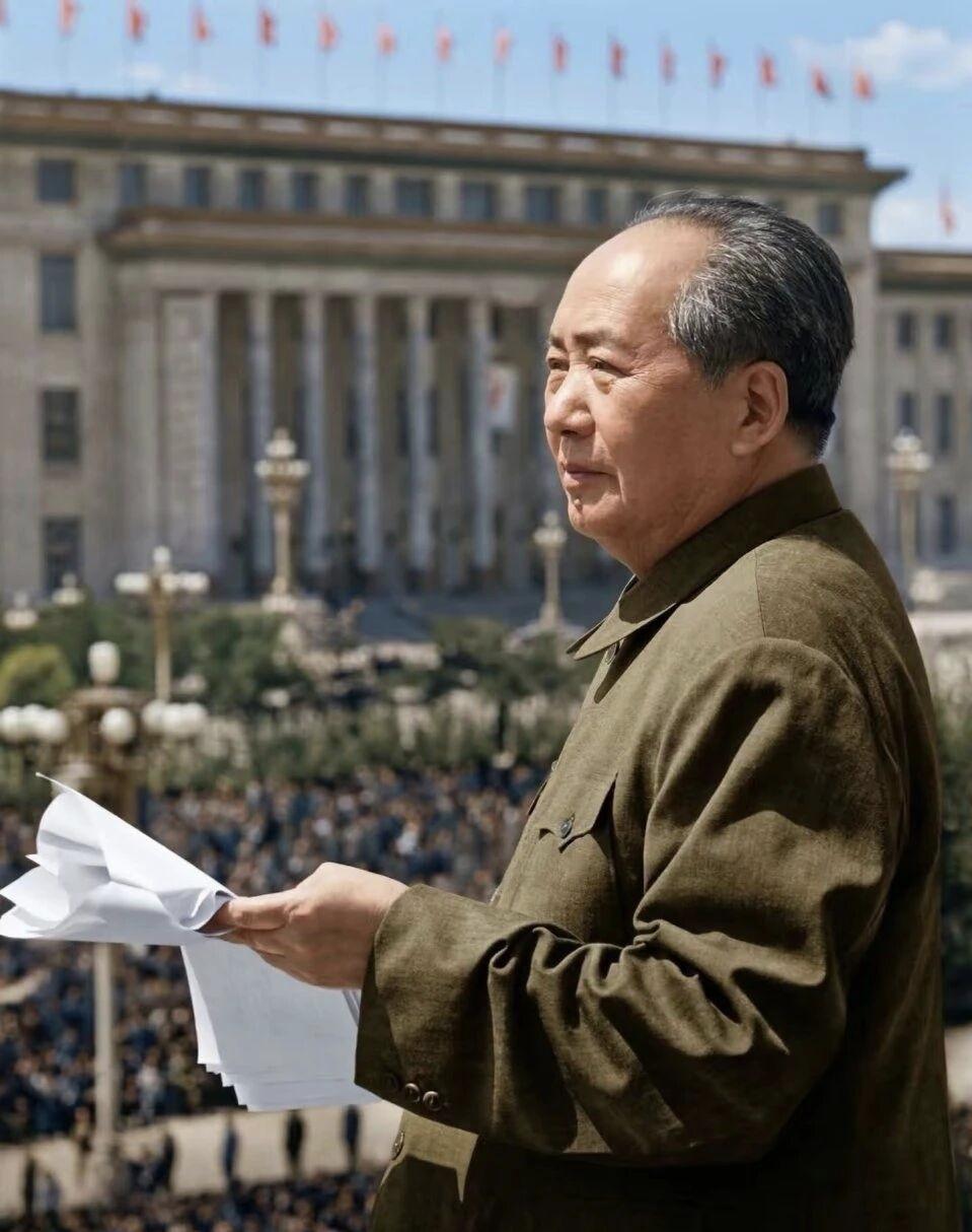 毛主席在天安门城楼