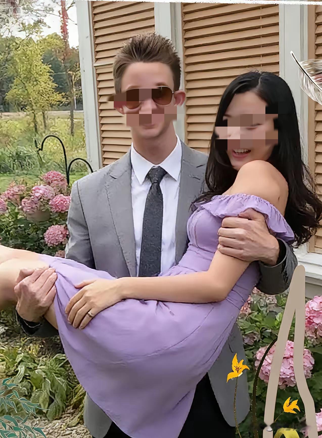 没有任何关系，就算关系再好也不能让一个外国男人公主抱。

中国有句老话，女大避父