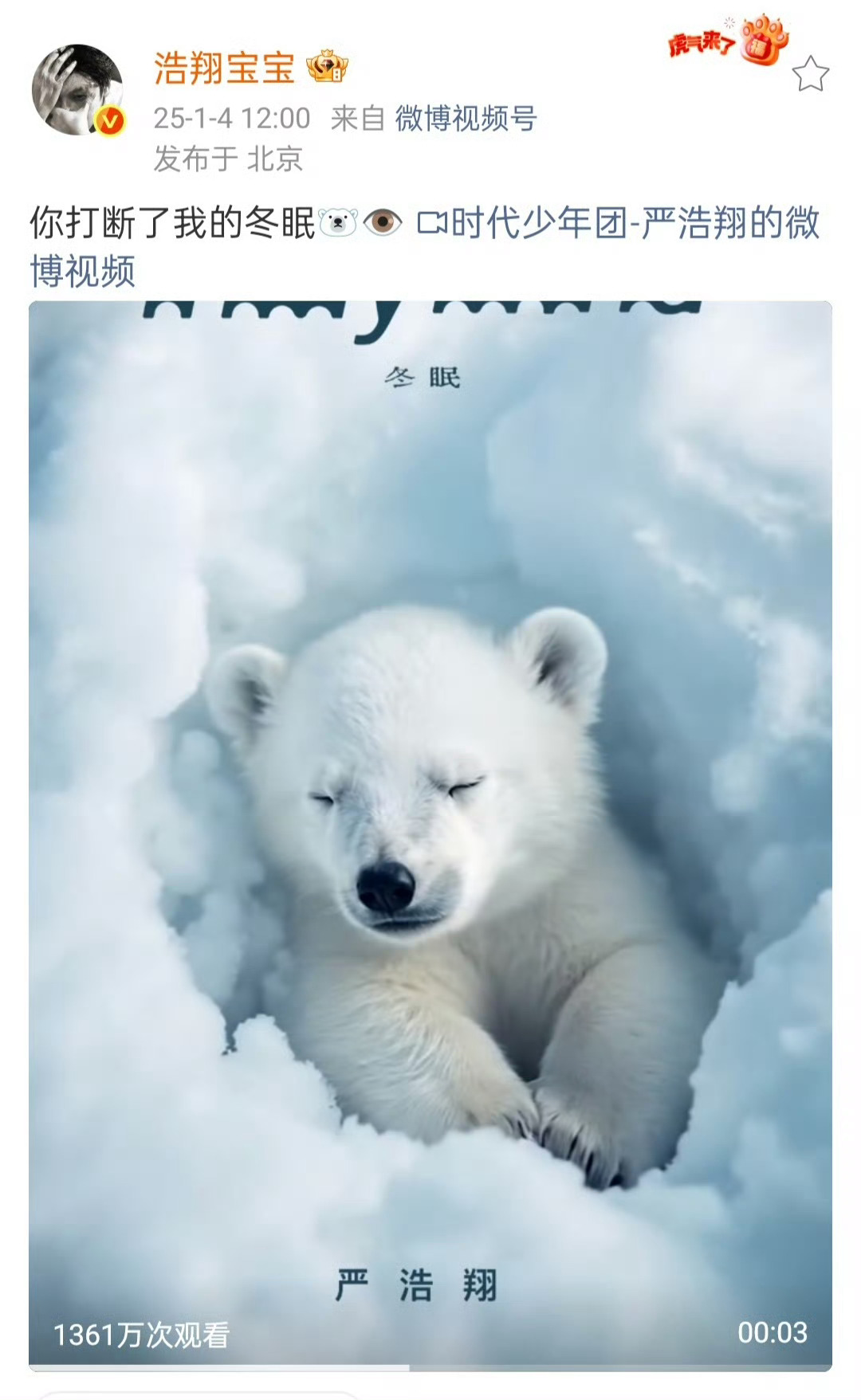 严浩翔认证唯一小熊塑🐻 小狮子🦁 