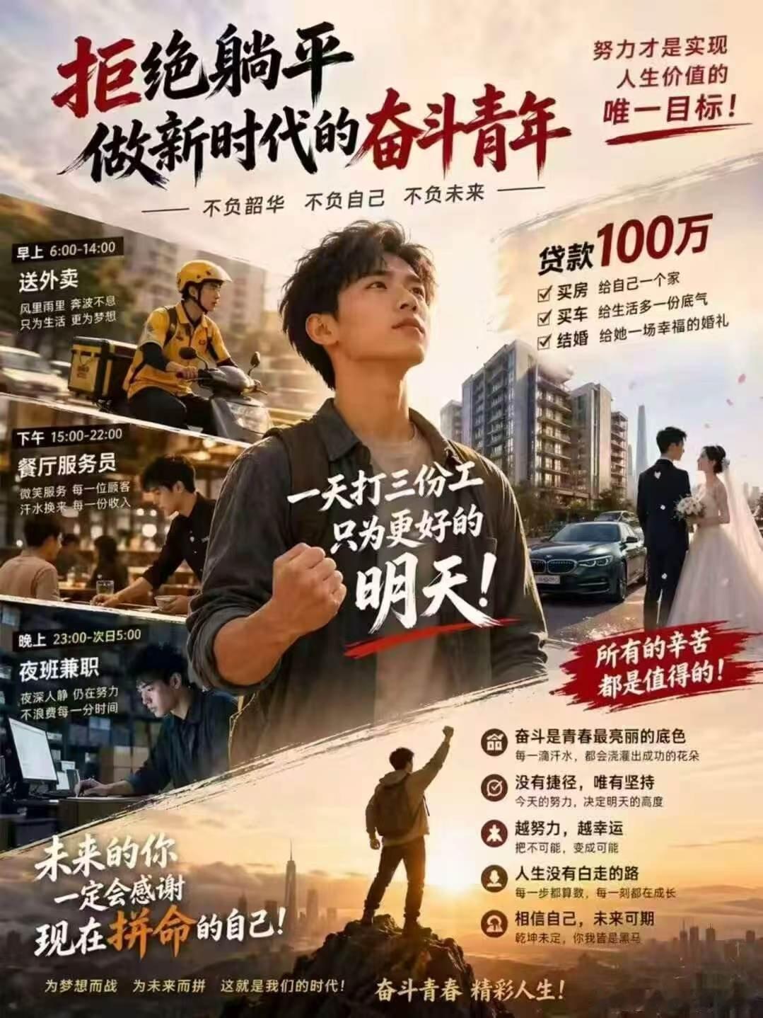 拒绝躺平，奋斗不止！