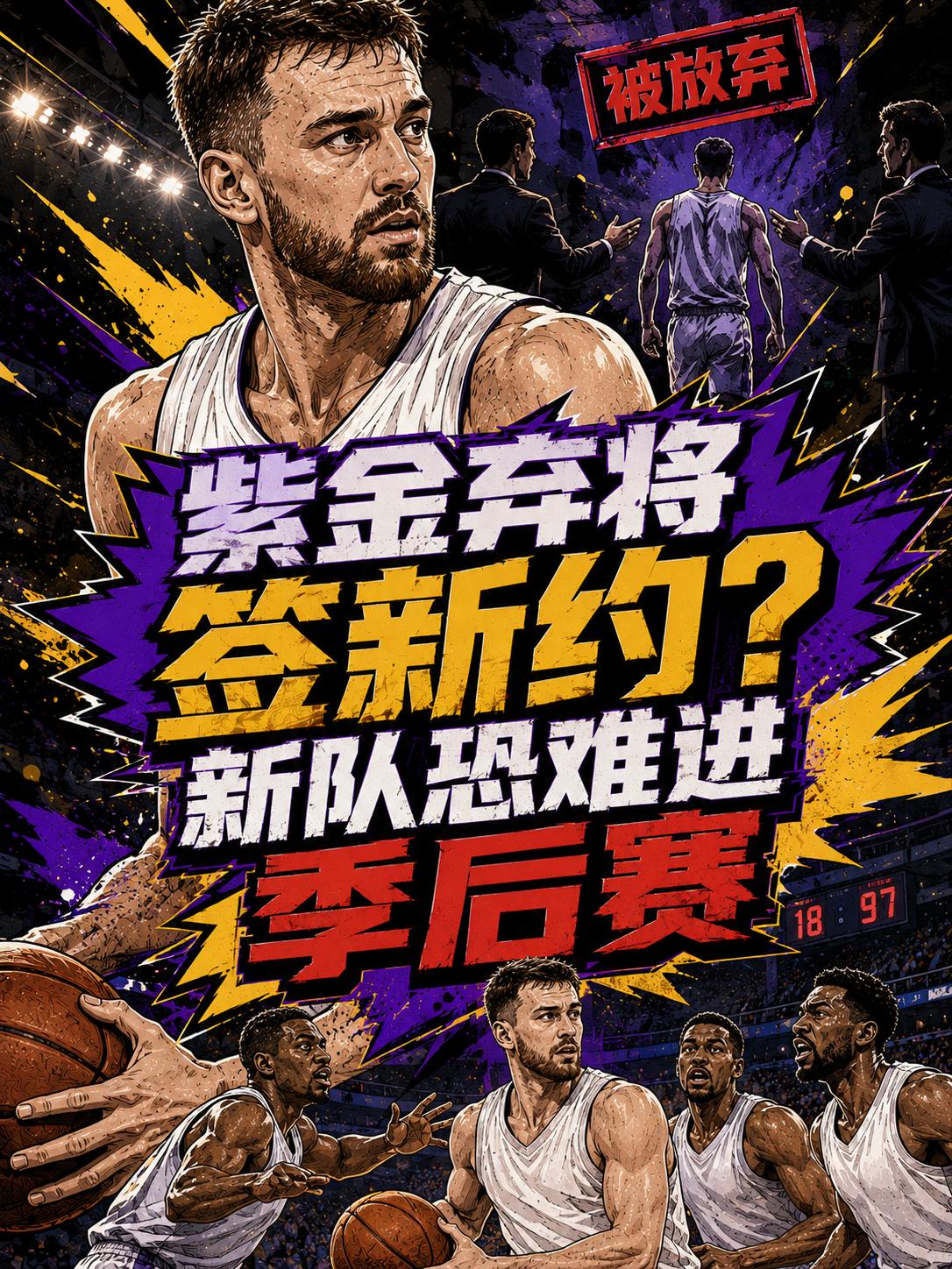 湖人队的弃将得到了一份新的合同，既然湖人队不认可他，那么认可他的球队大有人在。而