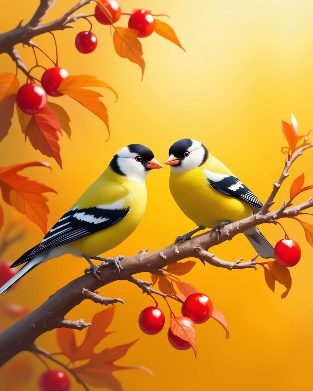 上联：报春喜鹊枝头唱；

（图片来自网络）